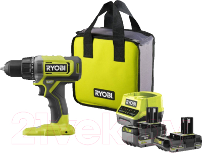 Аккумуляторная дрель-шуруповерт Ryobi RDD18-2C20S - фото