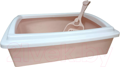 Туалет-лоток Papa & Mama Pet С совком / 0050 - фото