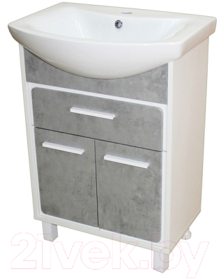 Тумба под умывальник СанитаМебель Камелия-64.22 Д4 - фото