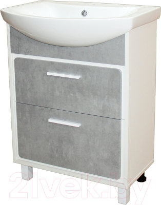 Тумба под умывальник СанитаМебель Камелия-65.22 Д4 - фото