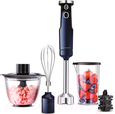 Блендер погружной Evolution HBS-0651 (синий) - фото