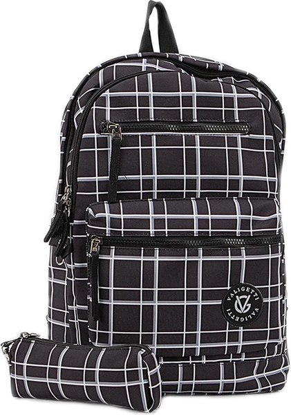 Школьный рюкзак Valigetti С пеналом / 308-1993-BLK - фото