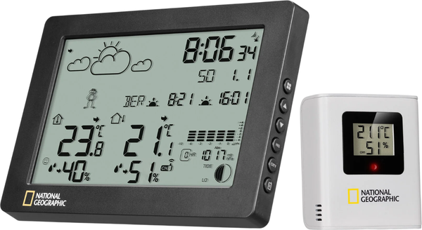 Метеостанция цифровая Bresser National Geographic BaroTemp / 9070110 - фото