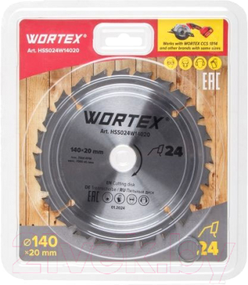 Пильный диск Wortex HSS024W14020