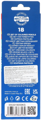 Набор цветных карандашей Koh-i-Noor Racoon / 3553018059KS