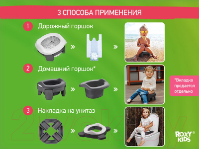 Дорожный горшок ROXY-KIDS HandyPotty / HP-250GT