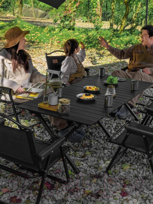 Стол складной Happy Home HH-048 (черный)