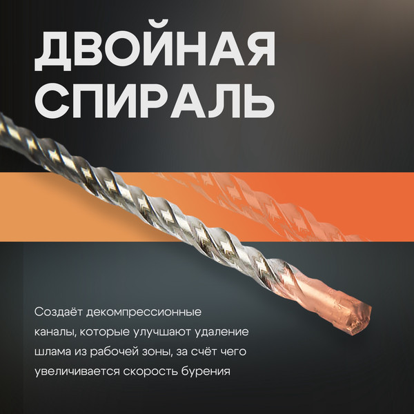 Бур Tundra SDS-plus 10x160мм / 2771620