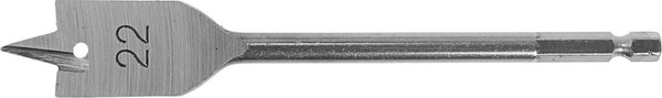 Сверло Tundra Перовое шестигранный хвостовик по дереву 22x152мм / 1032497