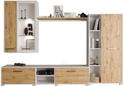 Стенка Black Red White Акант - фото