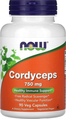 Пищевая добавка NOW Foods Cordyceps 750mg - фото