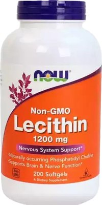 Пищевая добавка NOW Foods Lecithin 1200mg - фото