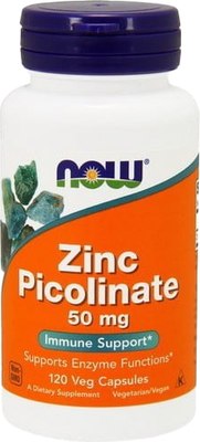 Минерал NOW Foods Zinc Picolinate 50mg - фото