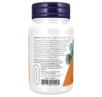 Минерал NOW Foods Zinc Picolinate 50mg