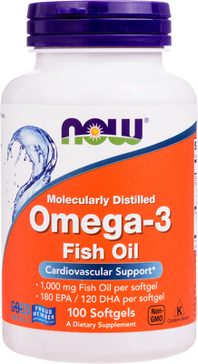 Жирные кислоты NOW Foods Omega-3 1000 мг - фото