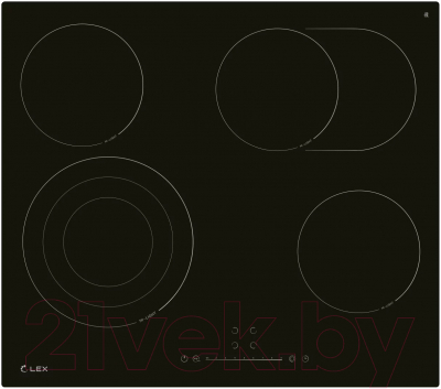 Электрическая варочная панель Lex EVH 642D BL - фото
