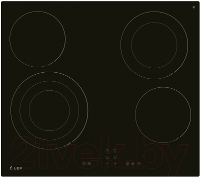 Электрическая варочная панель Lex EVH 642В BL - фото