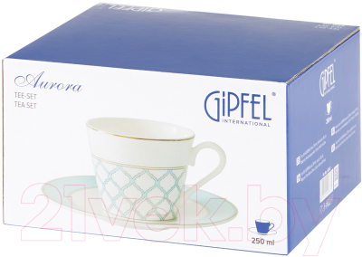 Чашка с блюдцем Gipfel Aurora 42867