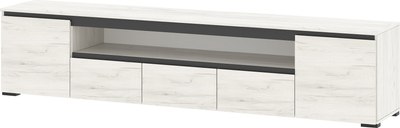 Тумба Памир Гретта 2250 2С3Я (крафт белый/антрацит) - фото