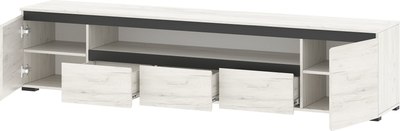 Тумба Памир Гретта 2250 2С3Я (крафт белый/антрацит)