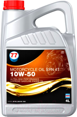 Моторное масло 77 Lubricants Motorcycle Oil Syn 4T 10W-50 / 709345 - фото