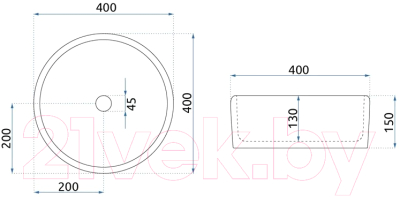 Умывальник REA Florisa U3308