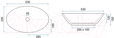 Умывальник REA Pamela U5067
