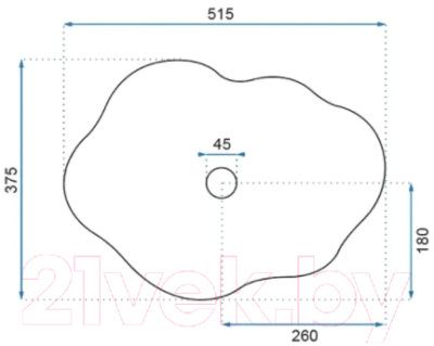 Умывальник REA Pearl U0265