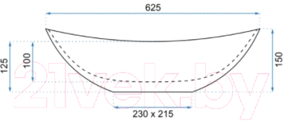 Умывальник REA Royal U8548
