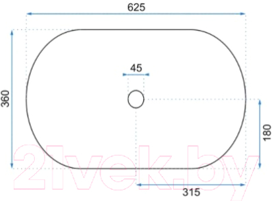 Умывальник REA Royal U8548