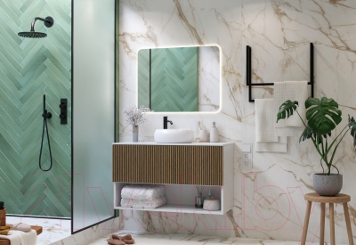 Тумба под умывальник ЗОВ Кито-2 / 2K80LW0MRMC-LDSPW