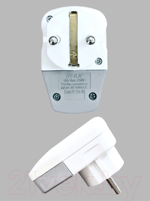 Вилка штепсельная AY-KA Невидимка 77 154 00