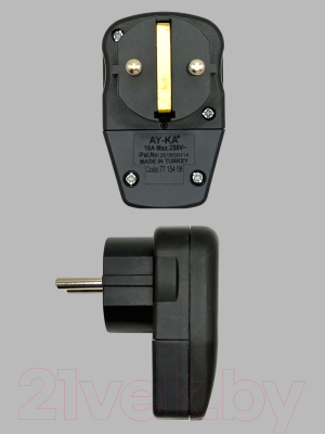 Вилка штепсельная AY-KA Невидимка 79 154 00