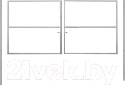 Каркас для ворот Белзабор Наружное открытие 4x1.2м - фото