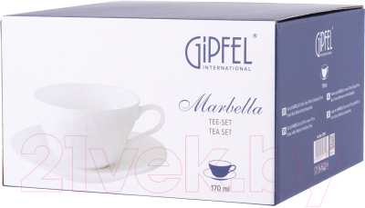 Чашка с блюдцем Gipfel Marbella 51719