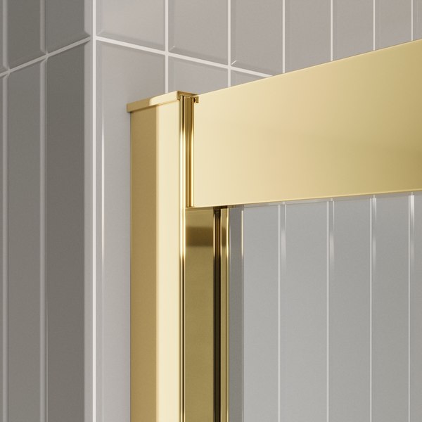 Душевая дверь BelBagno LUCE-BF-1-120-C-ORO
