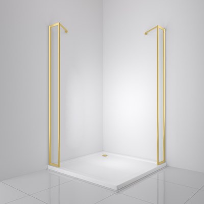 Душевая стенка BelBagno LUCE-20-FIX-C-ORO