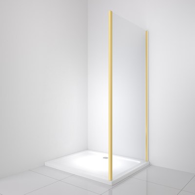 Душевая стенка BelBagno LUCE-90-FIX-C-ORO