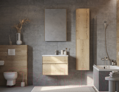 Шкаф с зеркалом для ванной Акватон Либерти 65