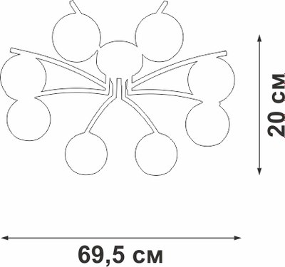 Люстра Vitaluce V4285-0/8PL
