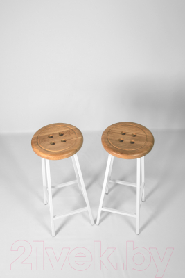 Табурет барный Stal-Massiv Button-65