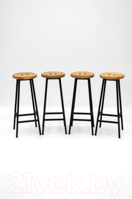 Табурет барный Stal-Massiv Button-65