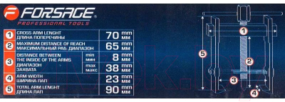 Съемник Forsage F-666B065 