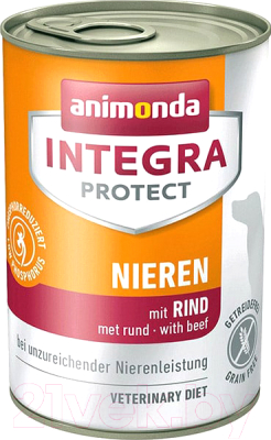 Влажный корм для собак Animonda Integra Protect Nieren с говядиной / 86404 - фото