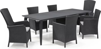 Стол пластиковый Keter Lima / 226562 (графит)