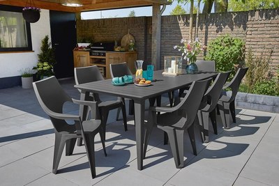 Стол пластиковый Keter Lima / 226562 (графит)