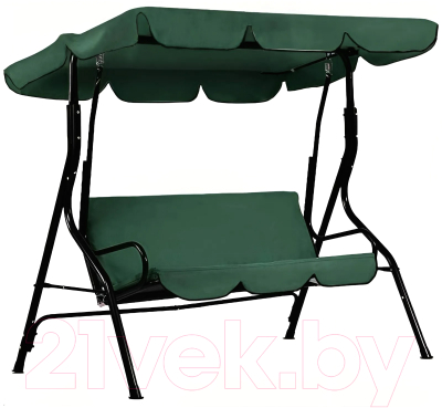 Качели садовые National Tree Company Simple с тентом К-1 / DS-186 (зеленый) - фото
