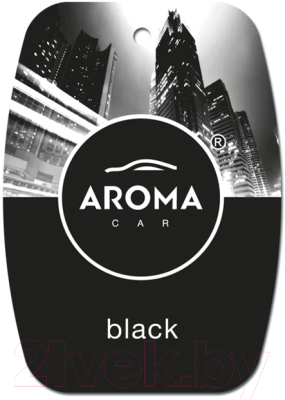 Ароматизатор автомобильный Aroma Car City Card Black - фото