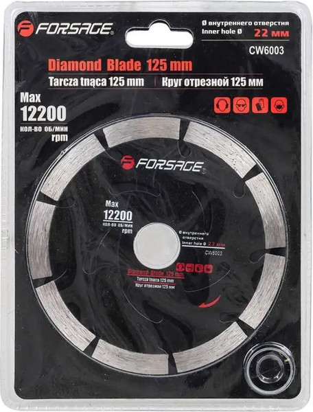 Отрезной диск алмазный Forsage F-CW6003