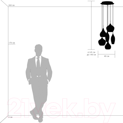 Люстра Lightstar Pentola 803067